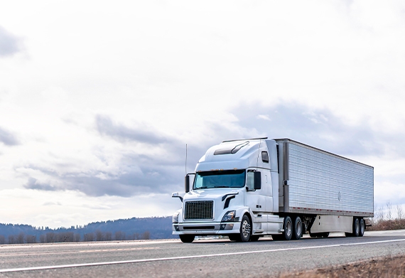 truck on highway